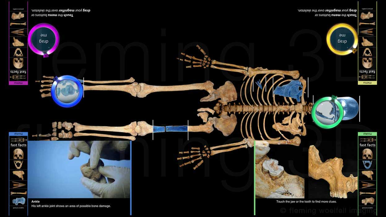Stirling skeleton touchscreen videos